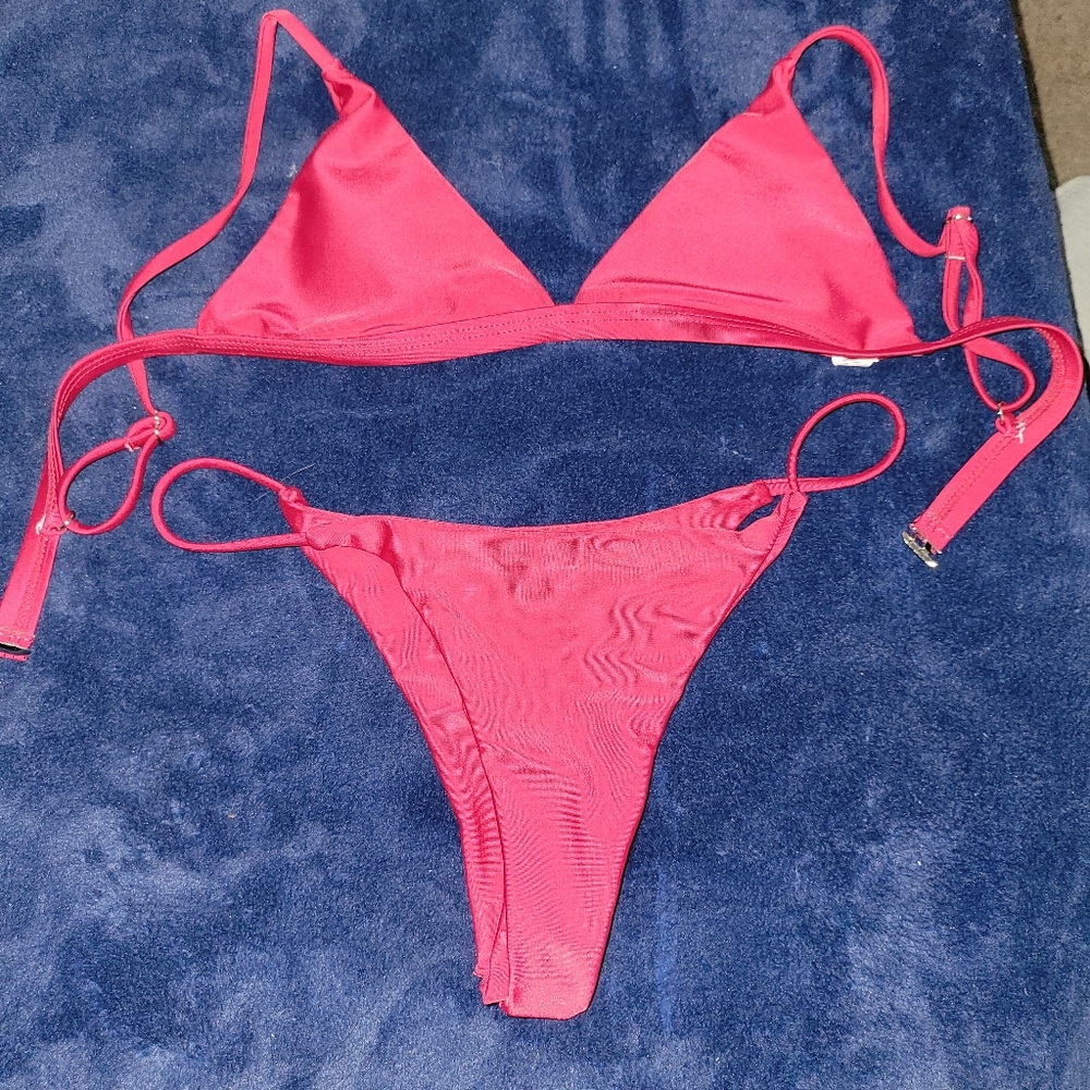 Maroon bikini